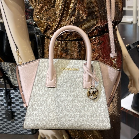 MICHAEL KORS
Avril Small Logo Top-Zip Satchel
Powder Blush Multi 
NWT - Picture 4 of 16